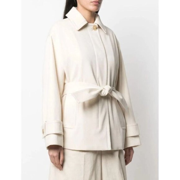 Vince Jackets & Blazers - Vince Wool Blend Minimalist Ivory Coat Size M